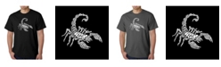 LA Pop Art Men's Word Art T-Shirt - Types of Scorpions